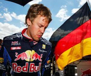 yapboz Sebastian Vettel - Red Bull - Silverstone 2010